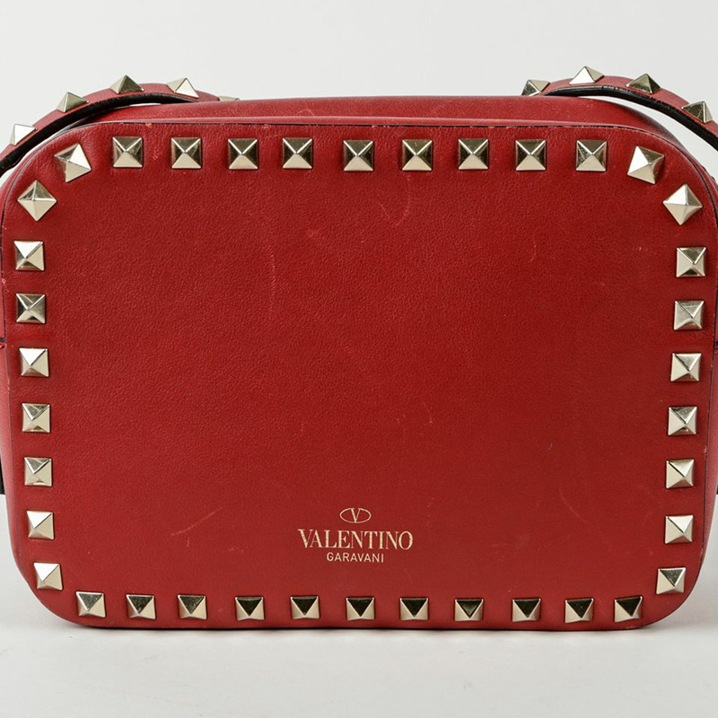 VALENTINO Rockstud 相機肩斜背包-3