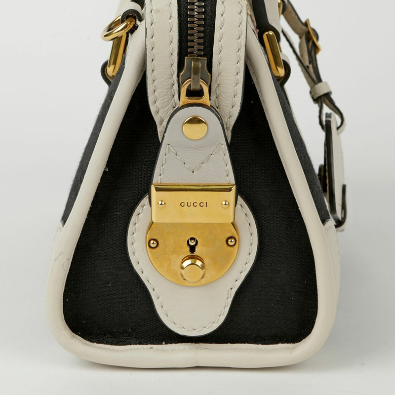 GUCCI Ophidia Web 迷你頂部提把托特包和單肩包-7