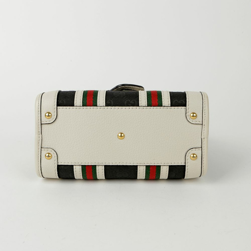 GUCCI Ophidia Web 迷你頂部提把托特包和單肩包-8