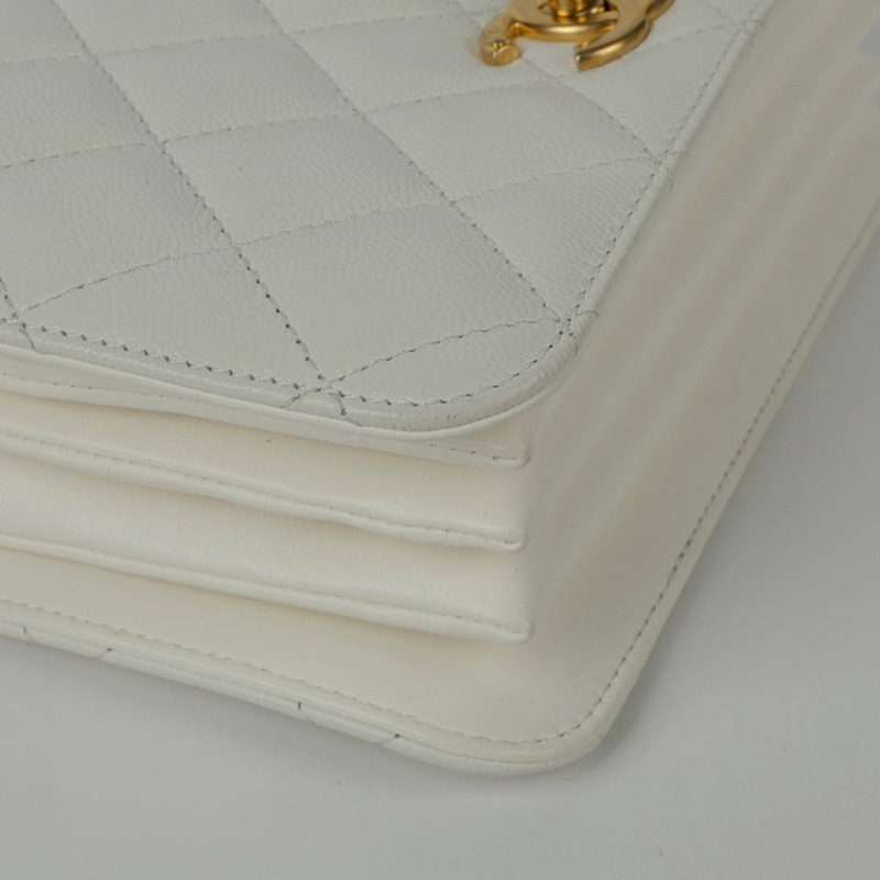 【包稅】CHANEL 魚子醬紋小號手提單肩包-7