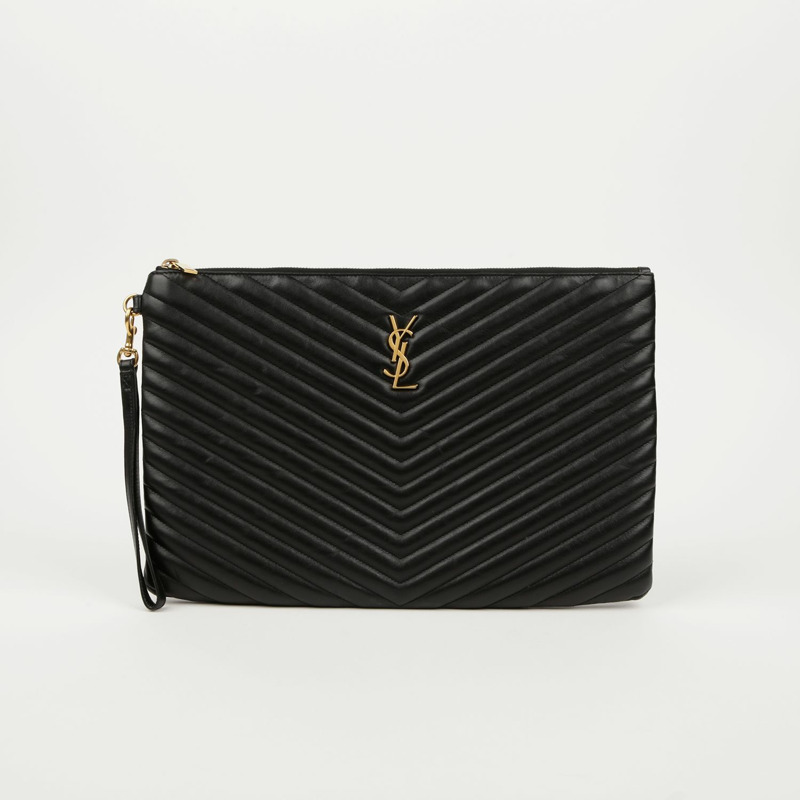SAINT LAURENT Monogram 資料夾手拿包 440222-0