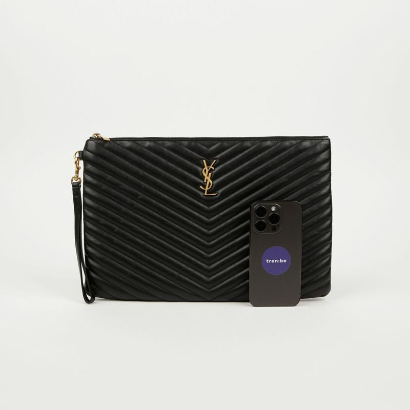 SAINT LAURENT Monogram 資料夾手拿包 440222-7