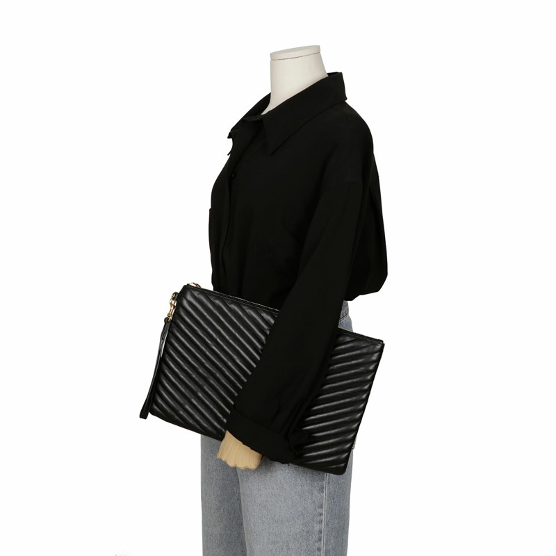 SAINT LAURENT Monogram 資料夾手拿包 440222-8