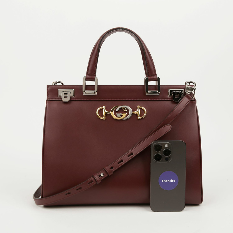 GUCCI Jumi 中型頂部提把托特包和單肩包-11