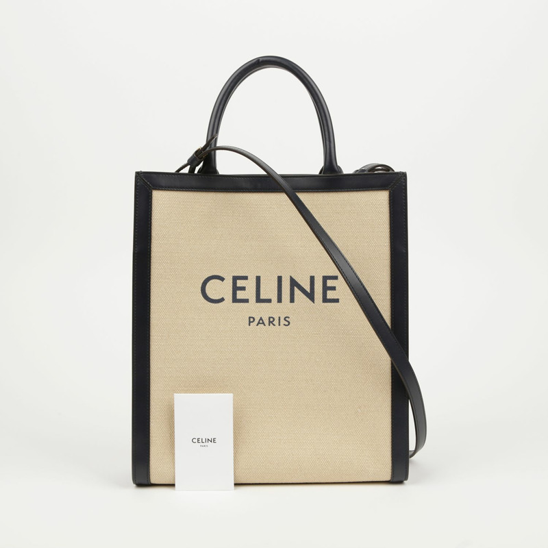 CELINE 垂直小號 Cabas 手提包和單肩包-0