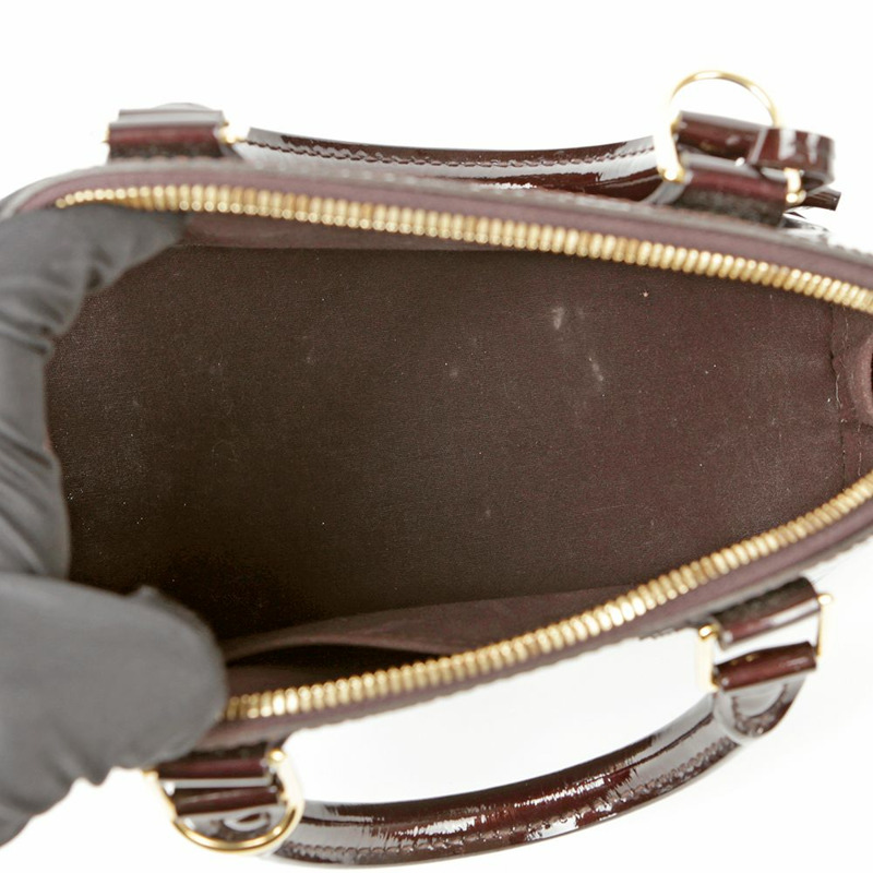 LOUIS VUITTON Vernis Alma BB 手提包與肩背包-11