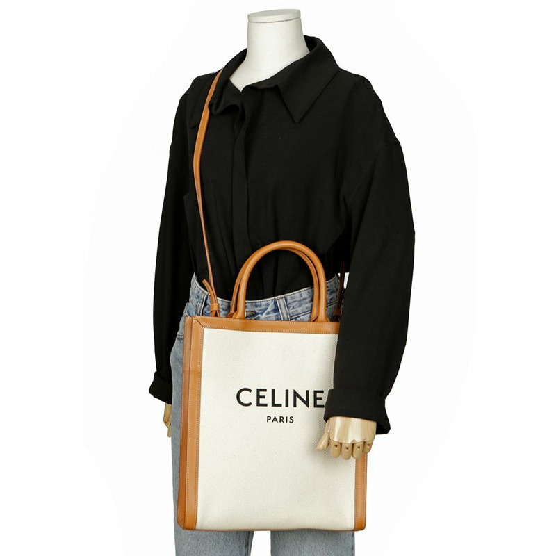 CELINE Cabas Vertical 小號托特包與斜背包 192082BNZ-12