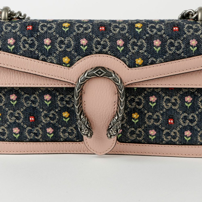 GUCCI 花卉刺繡狄俄尼索斯小號單肩斜背包-2