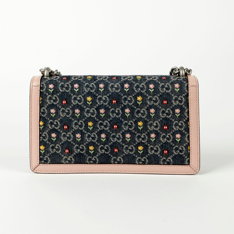 GUCCI 花卉刺繡狄俄尼索斯小號單肩斜背包-3