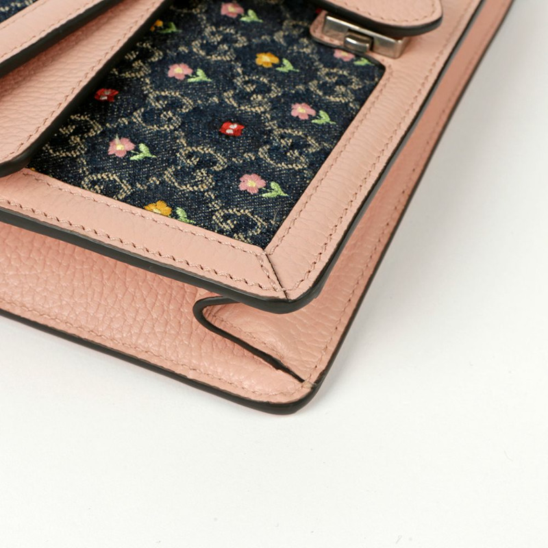 GUCCI 花卉刺繡狄俄尼索斯小號單肩斜背包-7