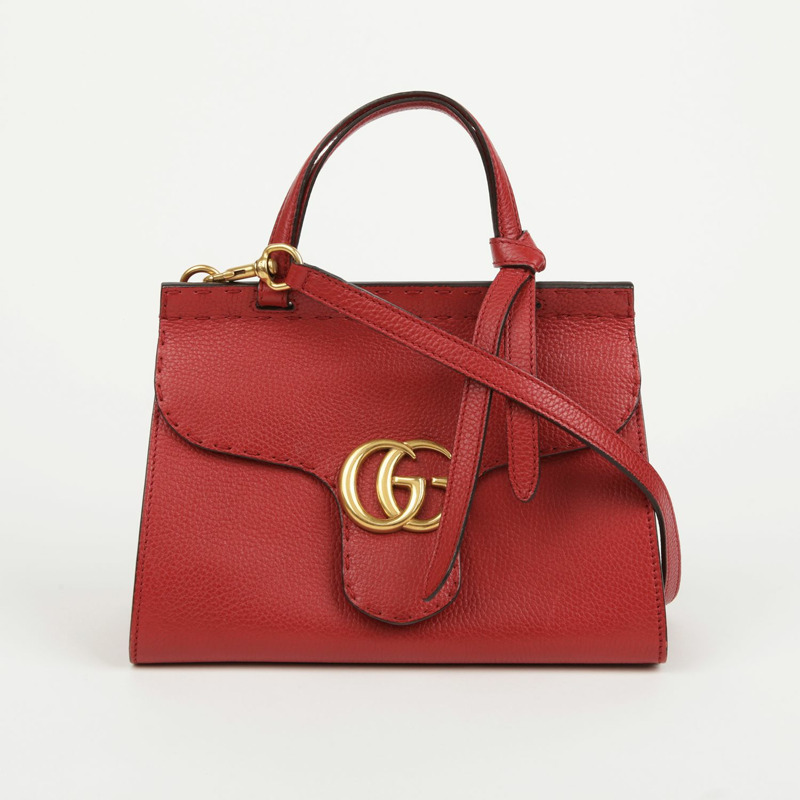 GUCCI GG Marmont 迷你頂部把手和單肩包-0