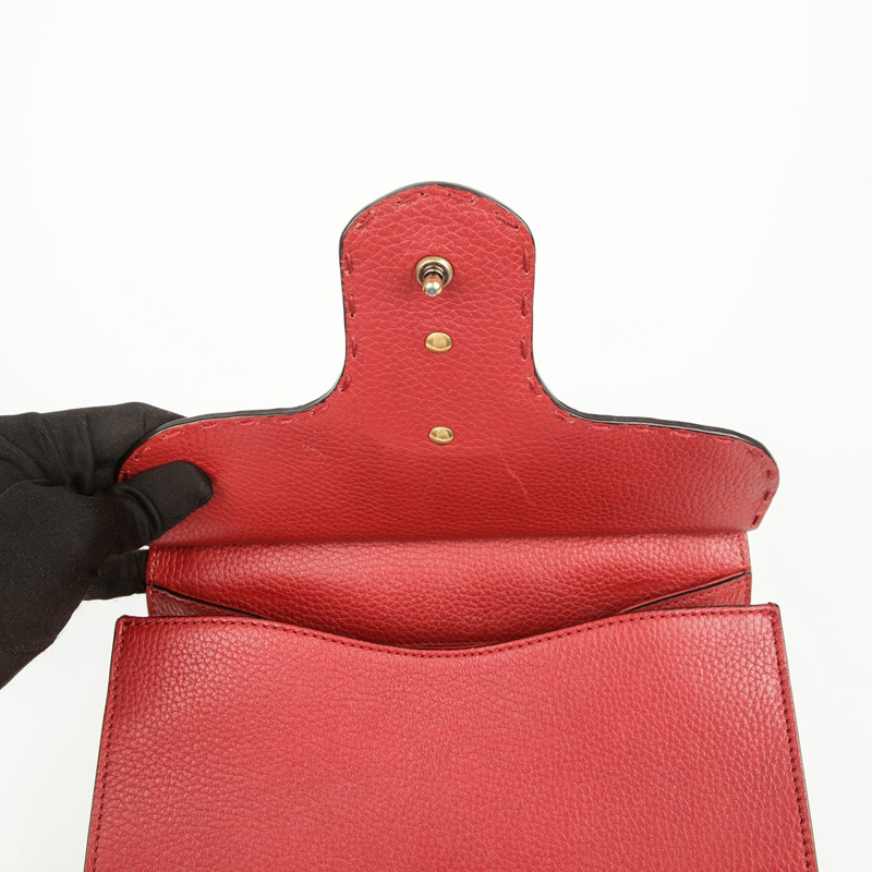 GUCCI GG Marmont 迷你頂部把手和單肩包-4