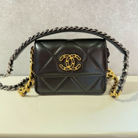 Chanel 19 mini Woc 黑金