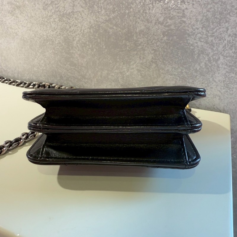 Chanel 19 mini Woc 黑金-4