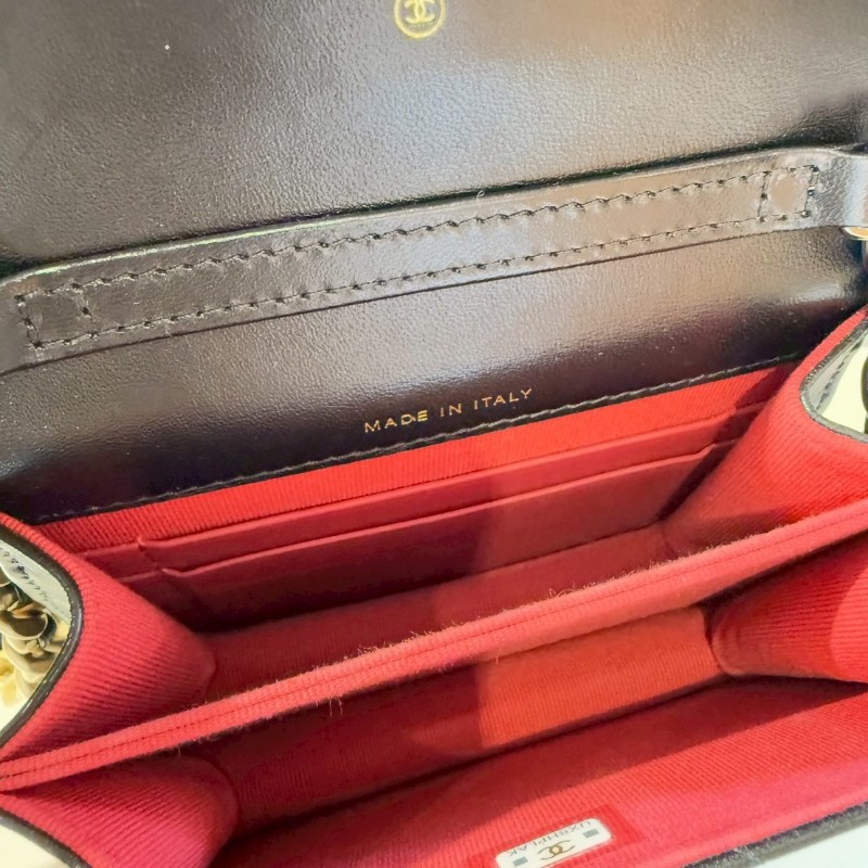 Chanel 19 mini Woc 黑金-9