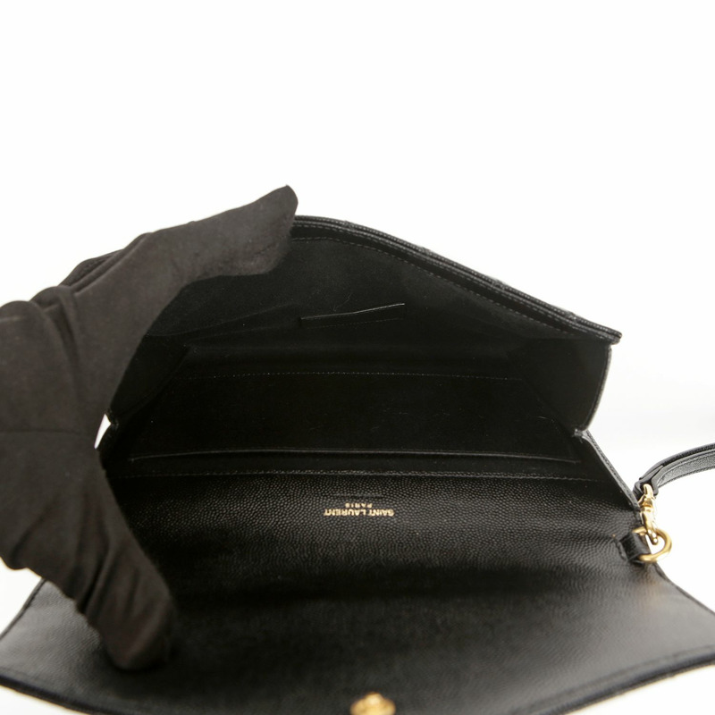 【包稅】SAINT LAURENT 混合絎縫信封袋-5