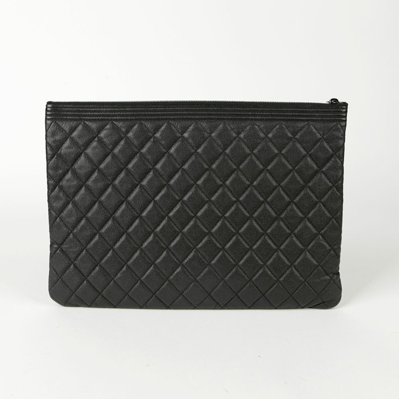 CHANEL Caviar Boy 大號手包-3