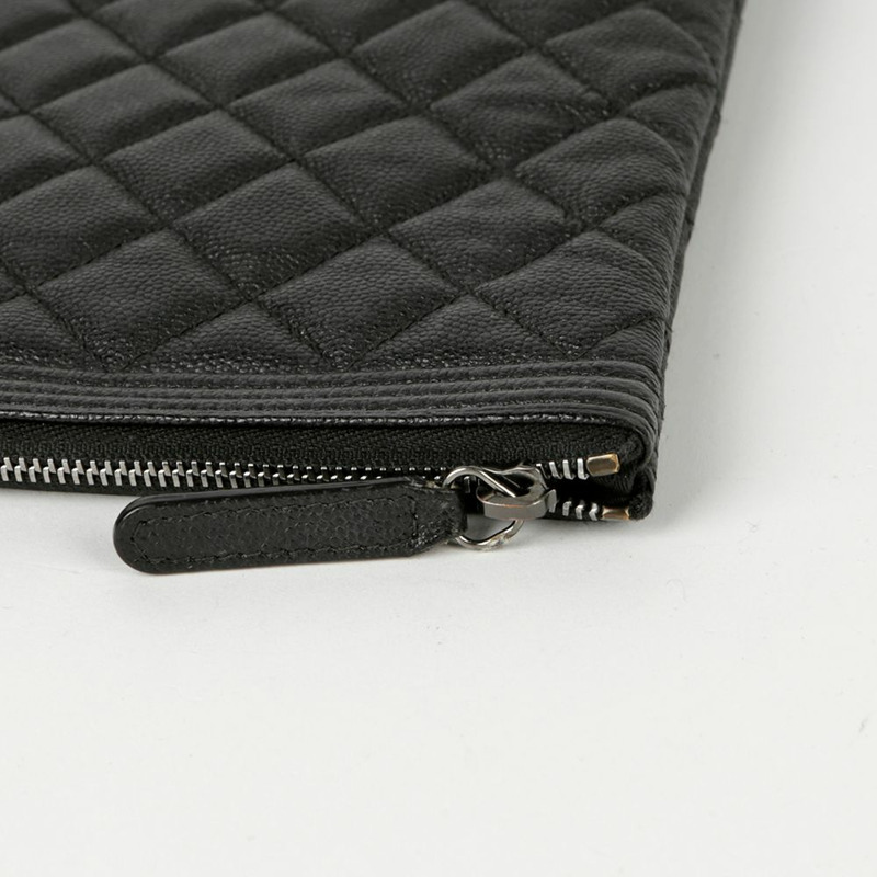 CHANEL Caviar Boy 大號手包-7