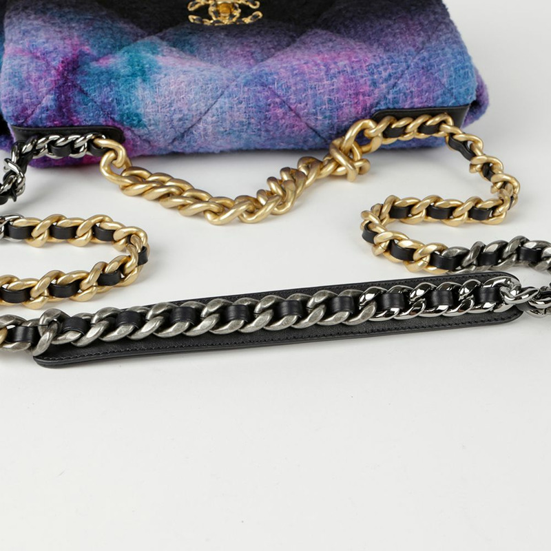 【包稅】CHANEL 19號大號手提單肩包-6