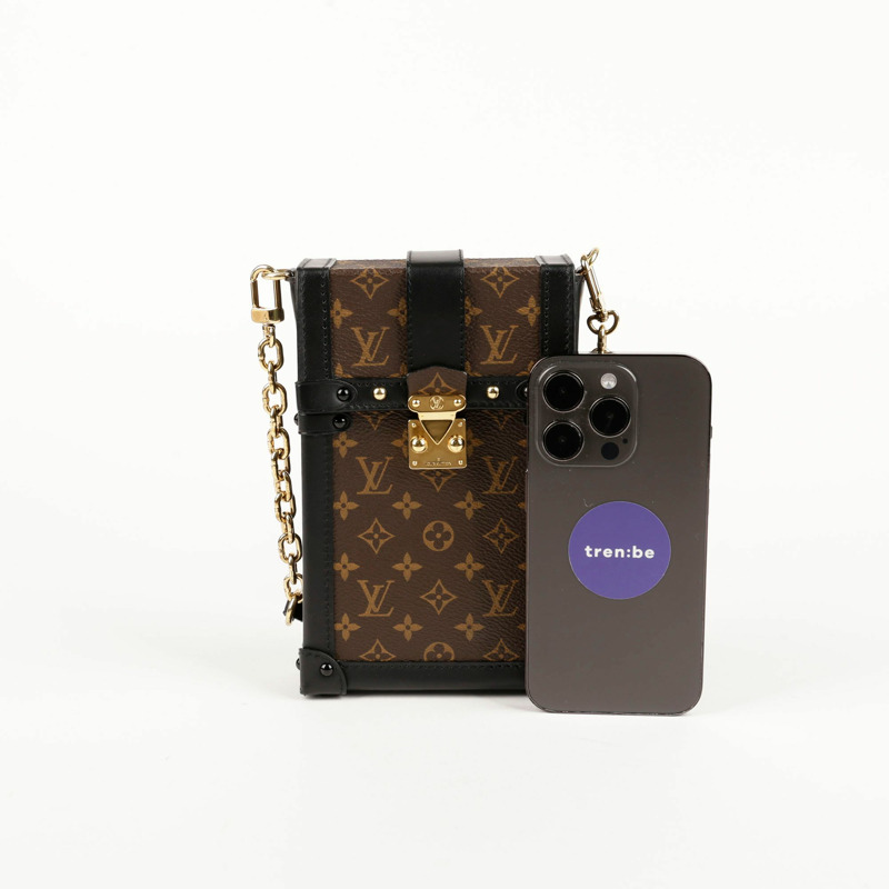 LOUIS VUITTON Pochette Trunk 垂直單肩斜背包-11