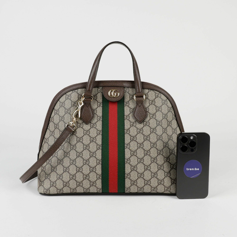 GUCCI Ophidia 中型頂部提把托特包和單肩包-8