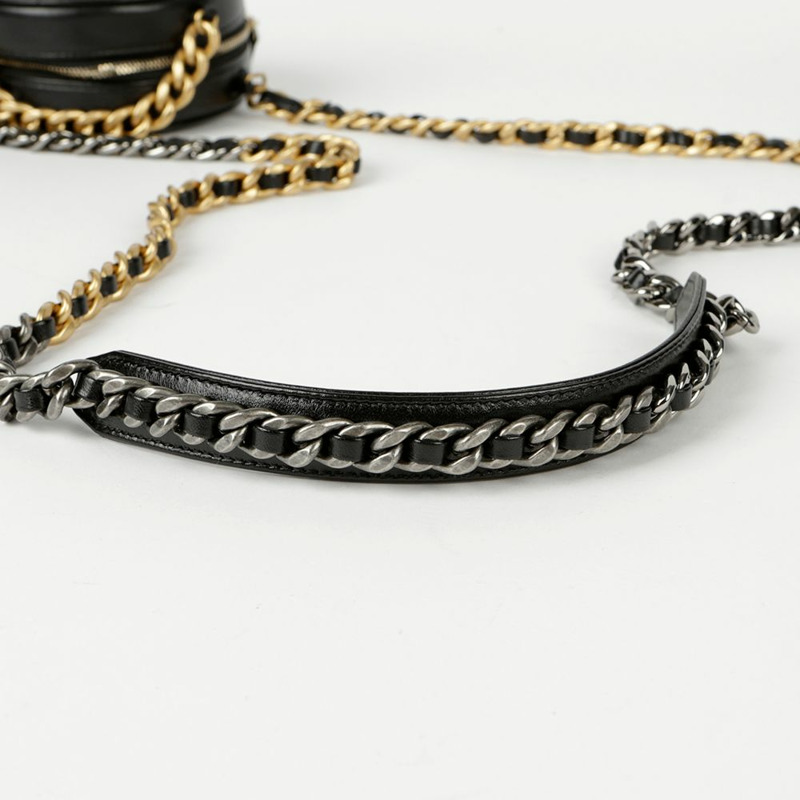 【包稅】CHANEL 迷你鈴鼓 19 圓形鏈條單肩斜背包-7