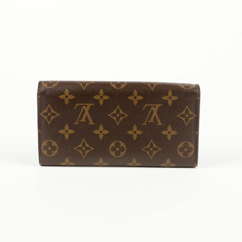 LOUIS VUITTON 字母組合帆布 Sarah 長版皮夾-2