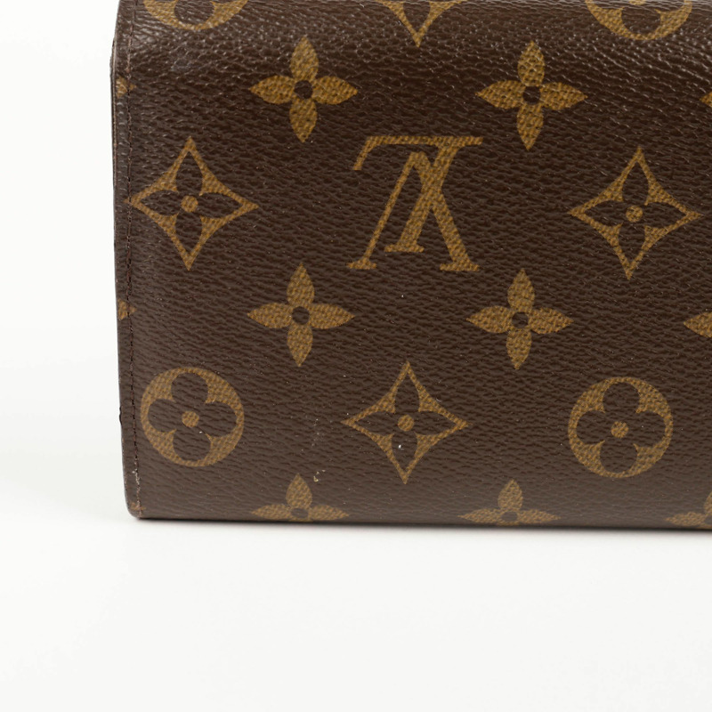 LOUIS VUITTON 字母組合帆布 Sarah 長版皮夾-3