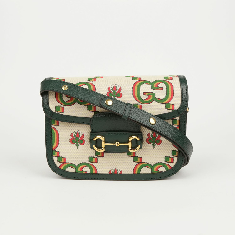 GUCCI Horsebit 1955 小號肩斜背包-1