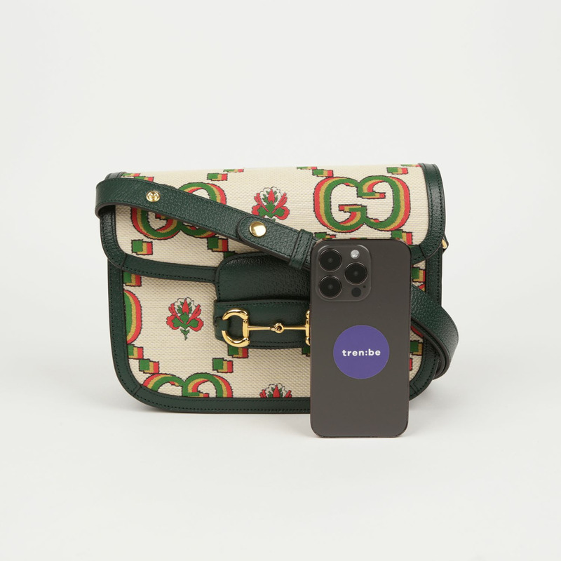 GUCCI Horsebit 1955 小號肩斜背包-5