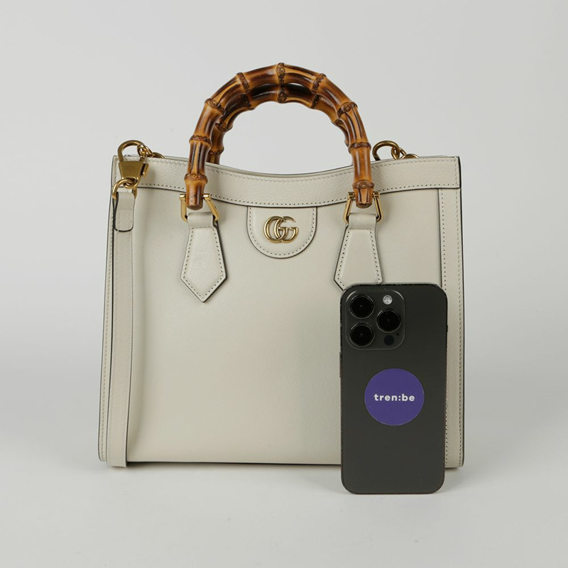 【包稅】GUCCI 戴安娜竹製小號手提單肩包-6