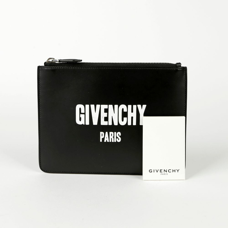 GIVENCHY 標誌印花手拿包-0