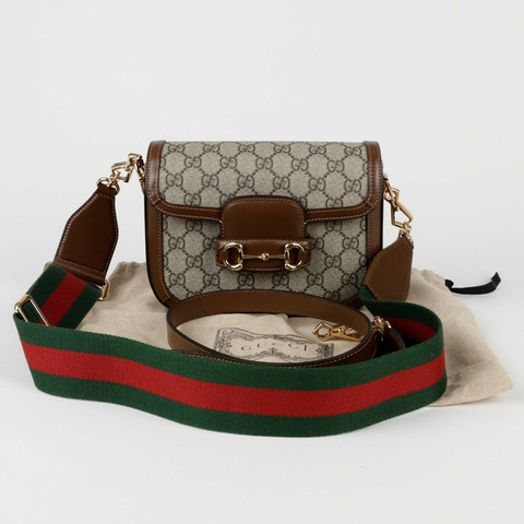 GUCCI Horsebit 1955 迷你肩斜背包