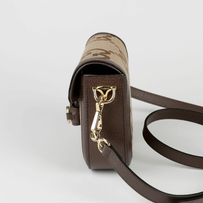 GUCCI GG Jumbo Horsebit 1955 迷你肩斜背包-2