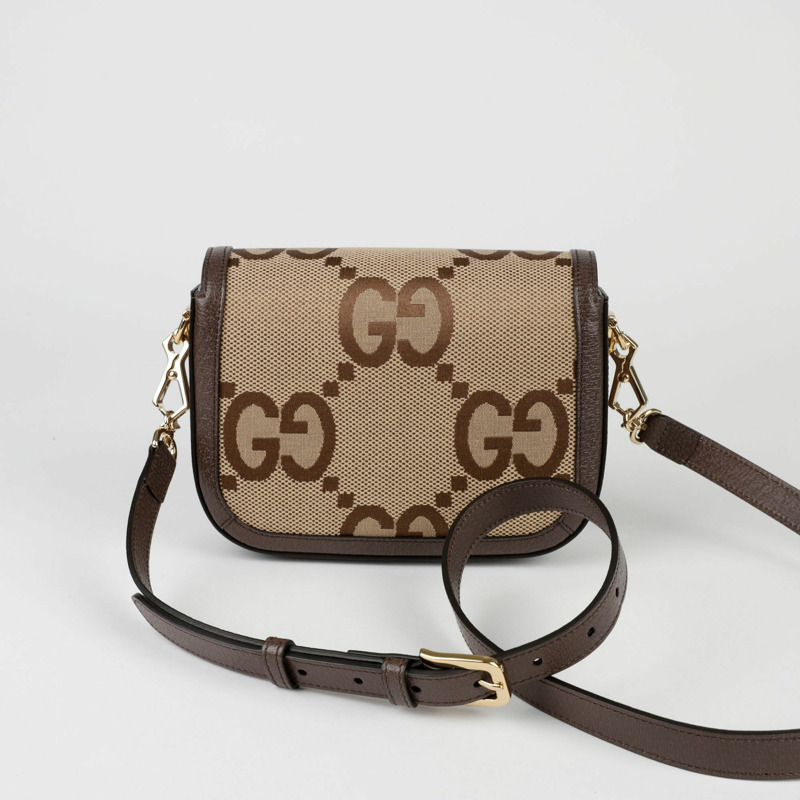 GUCCI GG Jumbo Horsebit 1955 迷你肩斜背包-3