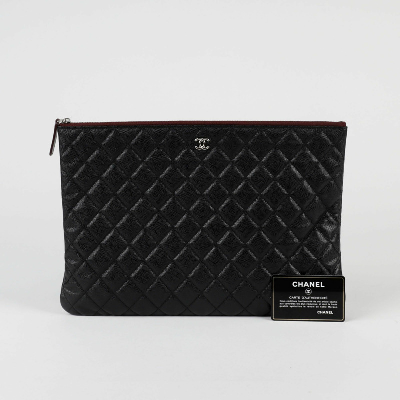 CHANEL 魚子醬經典手拿包-0