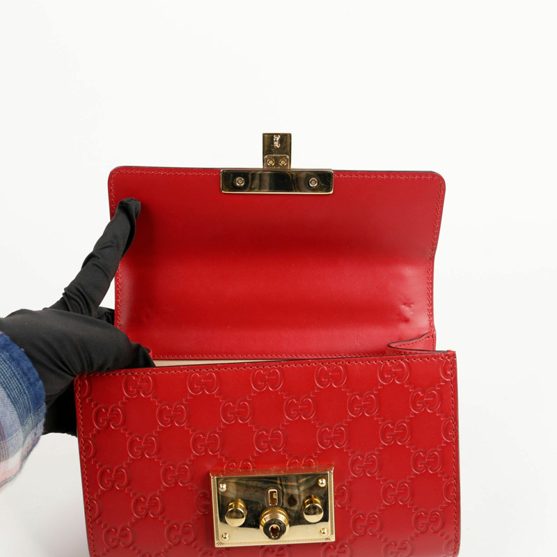 GUCCI 掛鎖小號鏈條單肩斜背包-16