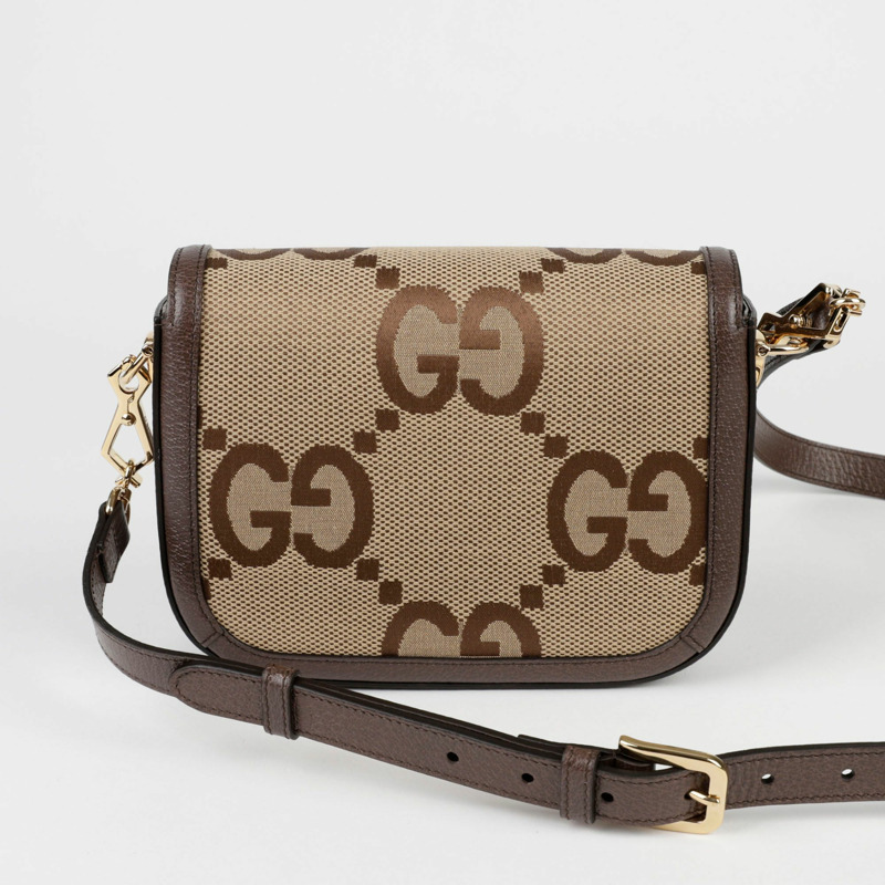 GUCCI GG Jumbo Horsebit 1955 迷你肩斜背包-3