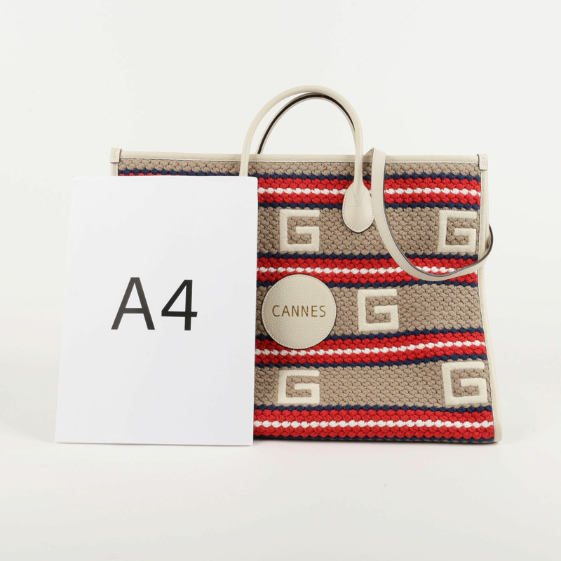 【包稅】GUCCI 條紋手提袋-9
