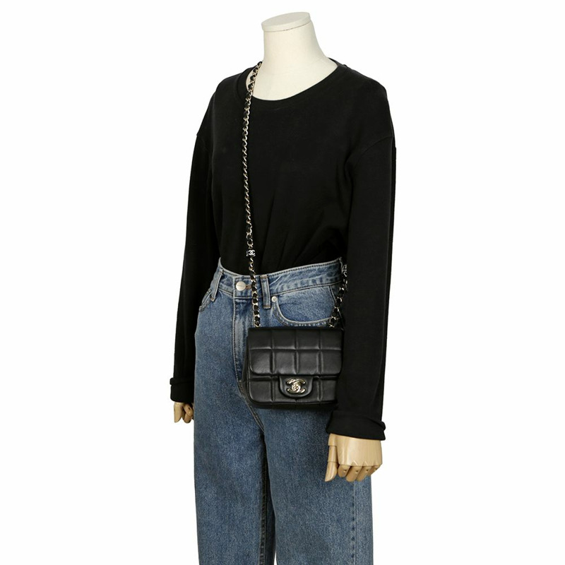 【包稅】CHANEL 立方體鏈條迷你肩斜背包-9