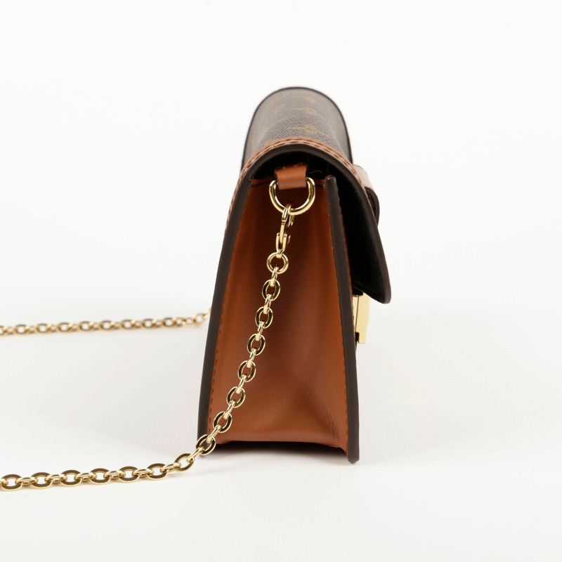 LOUIS VUITTON 海豚鏈條皮夾斜挎包-6