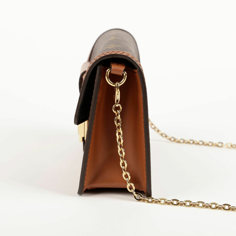 【包稅】LOUIS VUITTON Dauphine 鏈條皮夾與斜背包-4