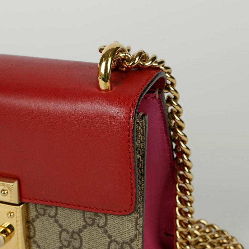 GUCCI 掛鎖小號鏈條單肩斜背包 409487-6