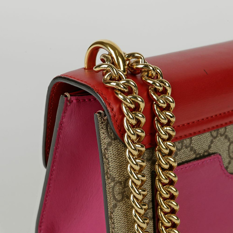 GUCCI 掛鎖小號鏈條單肩斜背包 409487-7