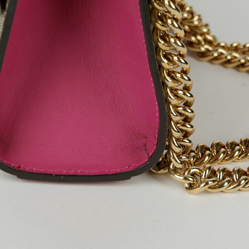 GUCCI 掛鎖小號鏈條單肩斜背包 409487-8