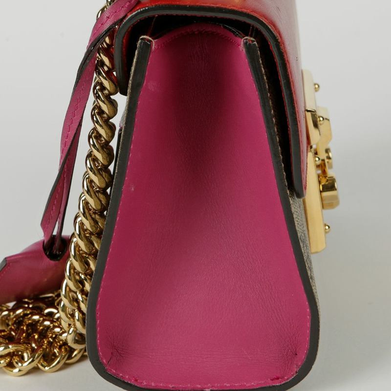 GUCCI 掛鎖小號鏈條單肩斜背包 409487-9