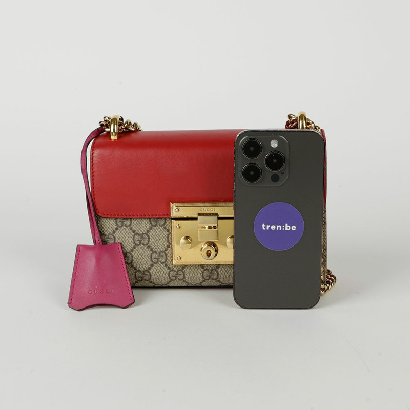 GUCCI 掛鎖小號鏈條單肩斜背包 409487-14
