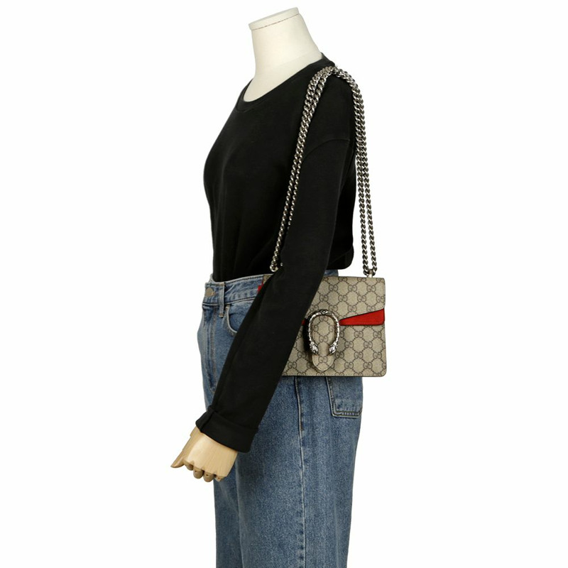 【包稅】GUCCI 狄俄尼索斯迷你鏈條單肩包-9