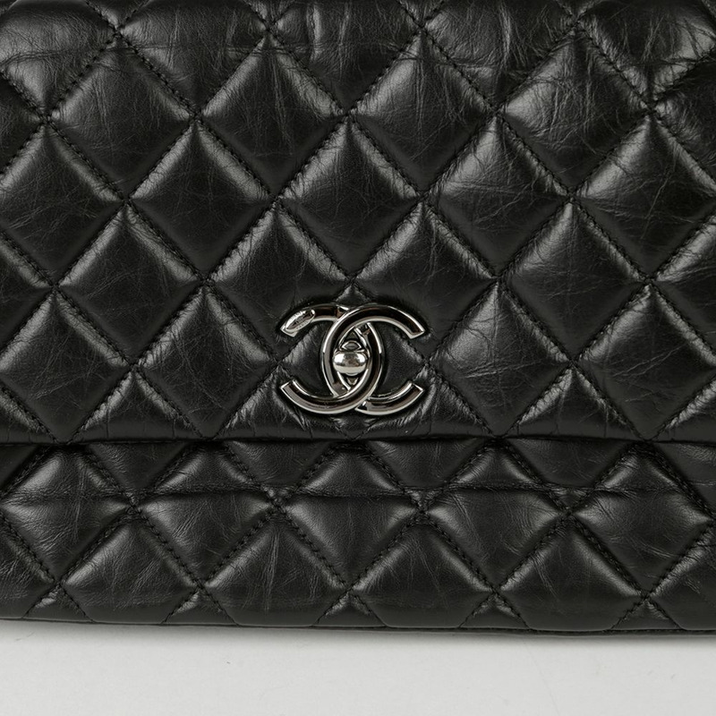 CHANEL CC Logo Season 翻蓋鏈條單肩包-2