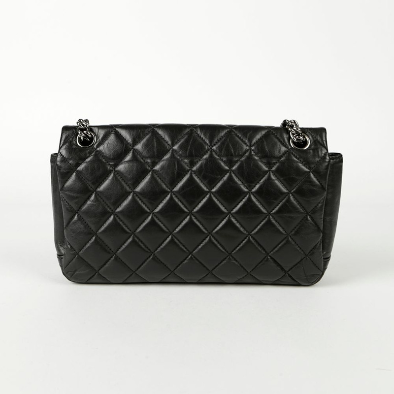 CHANEL CC Logo Season 翻蓋鏈條單肩包-3